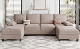 Sectional Couches for Living Room, U Shaped Sofa Couch with Double Chaise