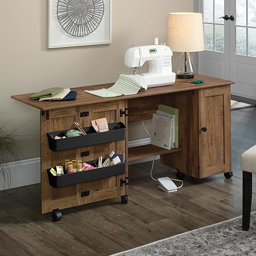 Miscellaneous Storage Sewing/Craft Cart/ Pantry cabinets, Mystic Oak finish