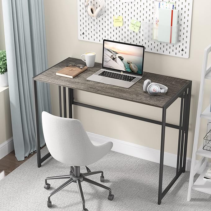 Folding Desk 40'' Computer Desk for Home Office, No Assembly Office Desk Foldable