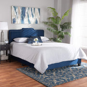 Benjen Beds (Box Spring Required), Queen, Navy Blue/Black
