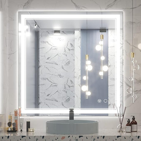 48 x 36 Inch LED Bathroom Mirror with Lights, LED Vanity Mirrors with UL Listed Driver