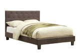 Roy Fabric Gray Full Platform Bed