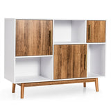 3-Door Sideboard w/Storage Compartments, Modern Standing Cabinet Buffet TV Stand