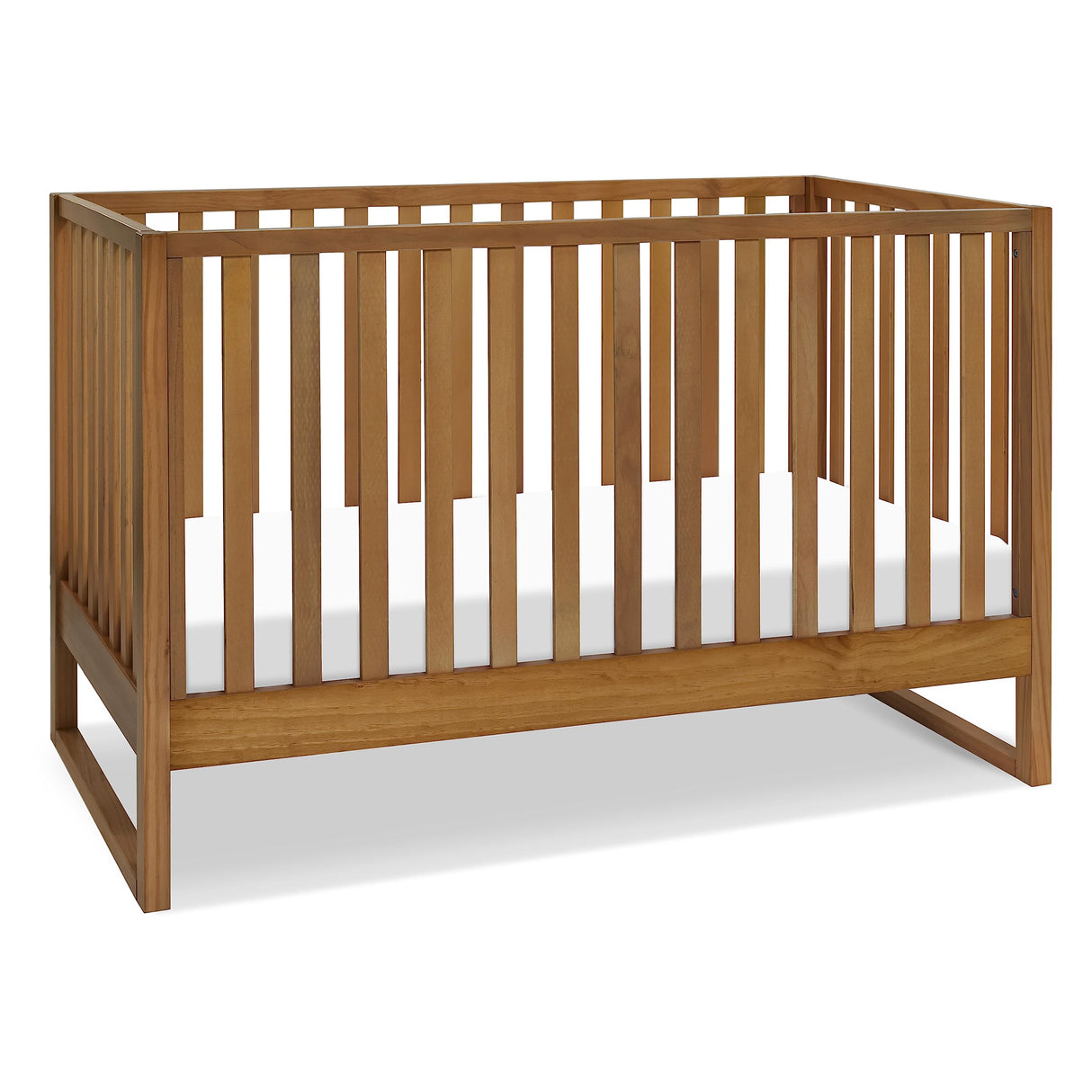 Hunter 3-in-1 Convertible Crib, Chestnut, Easy Assemble, Greenguard Gold Certified