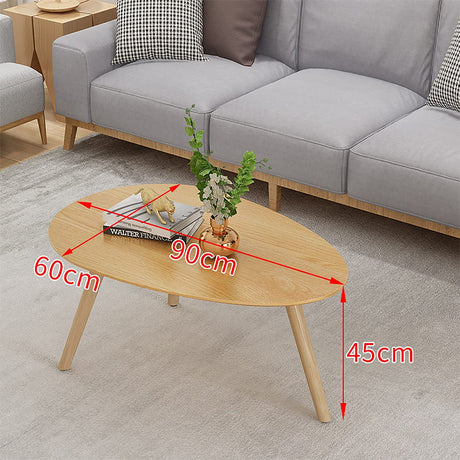 Coffee Table, Living Room Drop Shape Oval Table/Sofa Side Table