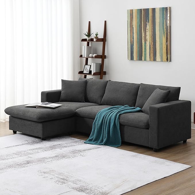 L-Shape Reversible Modular Sectional Sofa Couch