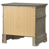 Home Furnishings Manchester 3-Drawer Nightstand Wheat