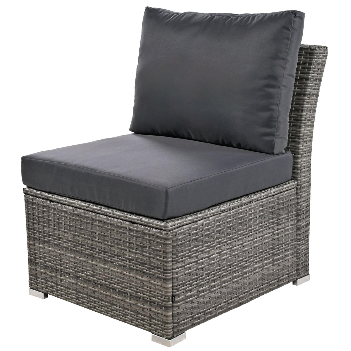 9 Pieces Patio Furniture Set, All Weather Wicker Rattan Outdoor Sectional Sofa Conversation Set