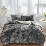 Comforter Set Twin Size 2 Pieces Winter Faux Fur Comforter Set with 1 Pillowcases Ultra Soft