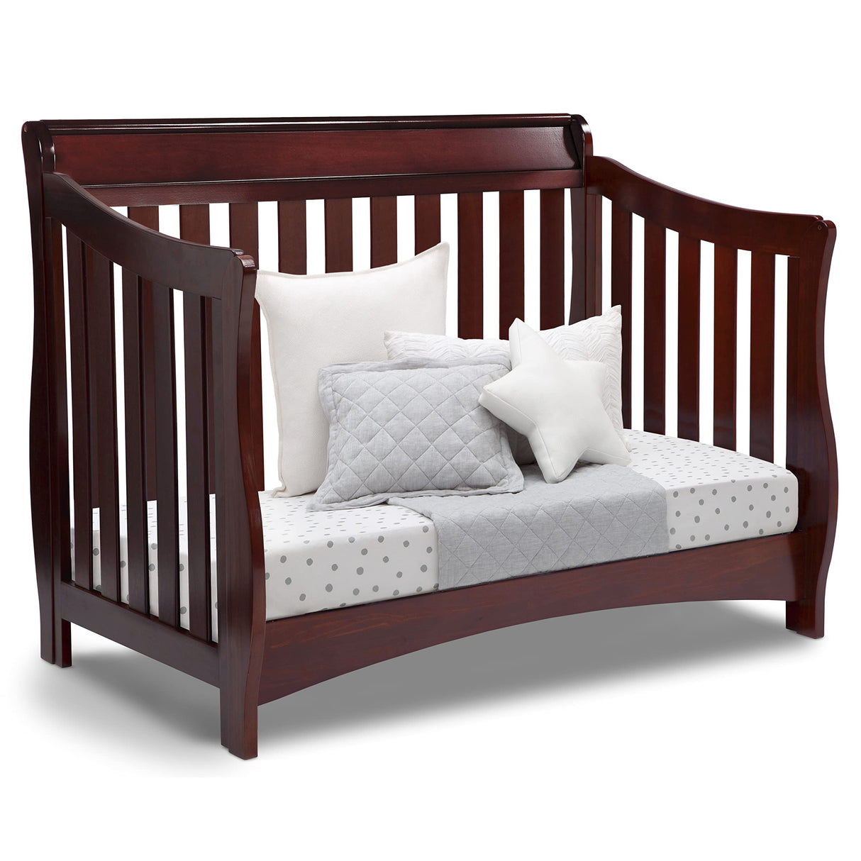 Bentley S Series 4-in-1 Convertible Baby Crib, Black Cherry Espresso