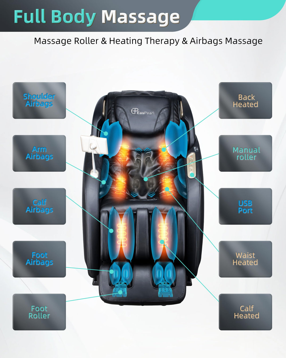 2024 Massage Chair, 4D Full Body Zero Gravity Massage Chairs