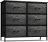 Dresser with 6 Faux Wood Drawers - Chest Organizer Unit with Steel Frame 9