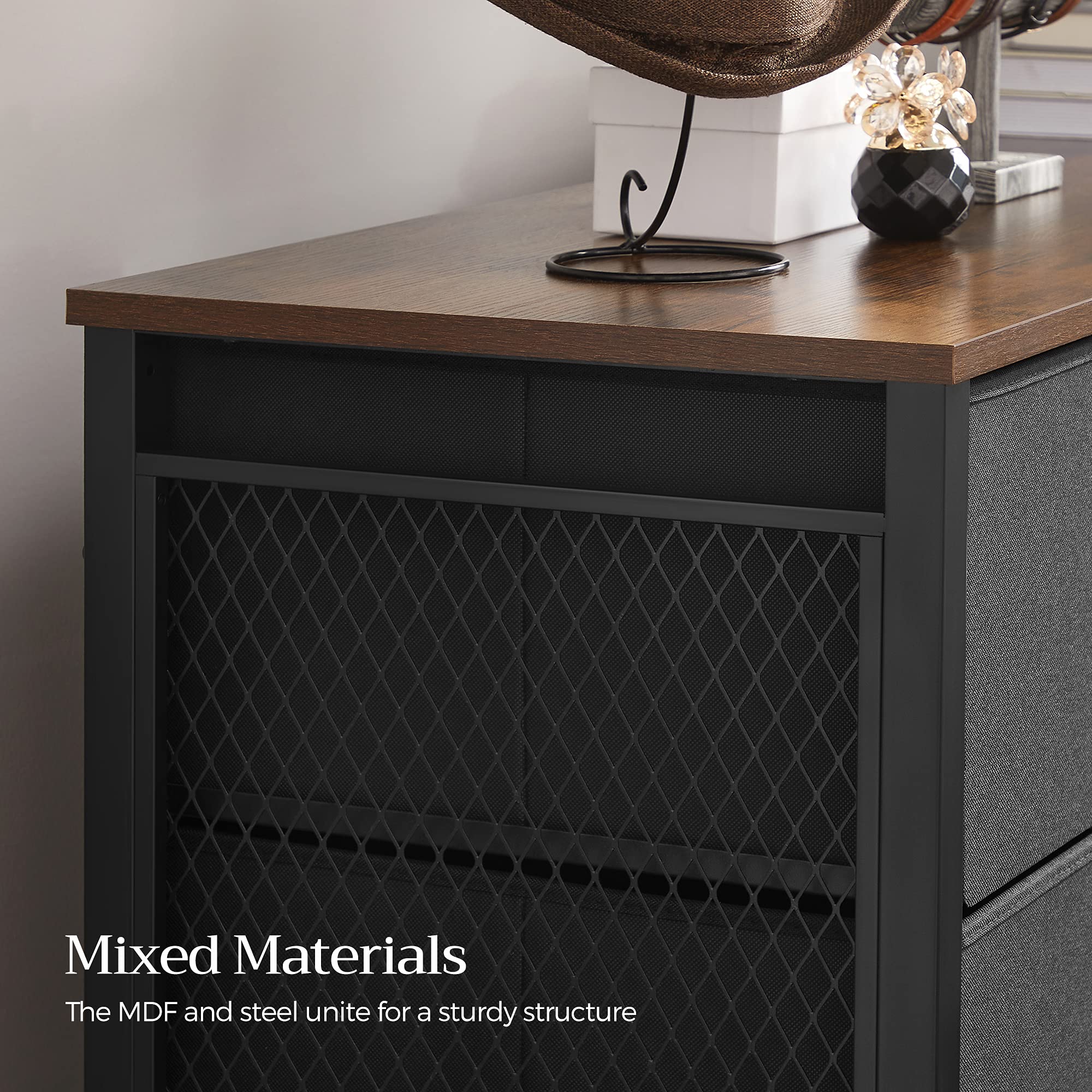 Storage Organizer Unit with 6 Fabric Drawers