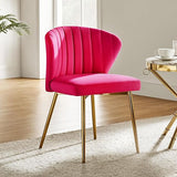 Velvet Dining Chairs, Modern Small Armless Accent Chair