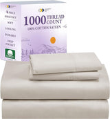 1000 Thread Count King Size Sheet Set, Winner Architectural Digest Best Sheet,