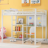 Twin Loft Bed with Stairs, Roof, Window and Full-Length Guardrail, House Loft Bed/Heavy