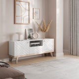 TV Stand for Living Room TV Media Console Table Fits TV 50 55 60 65 inch