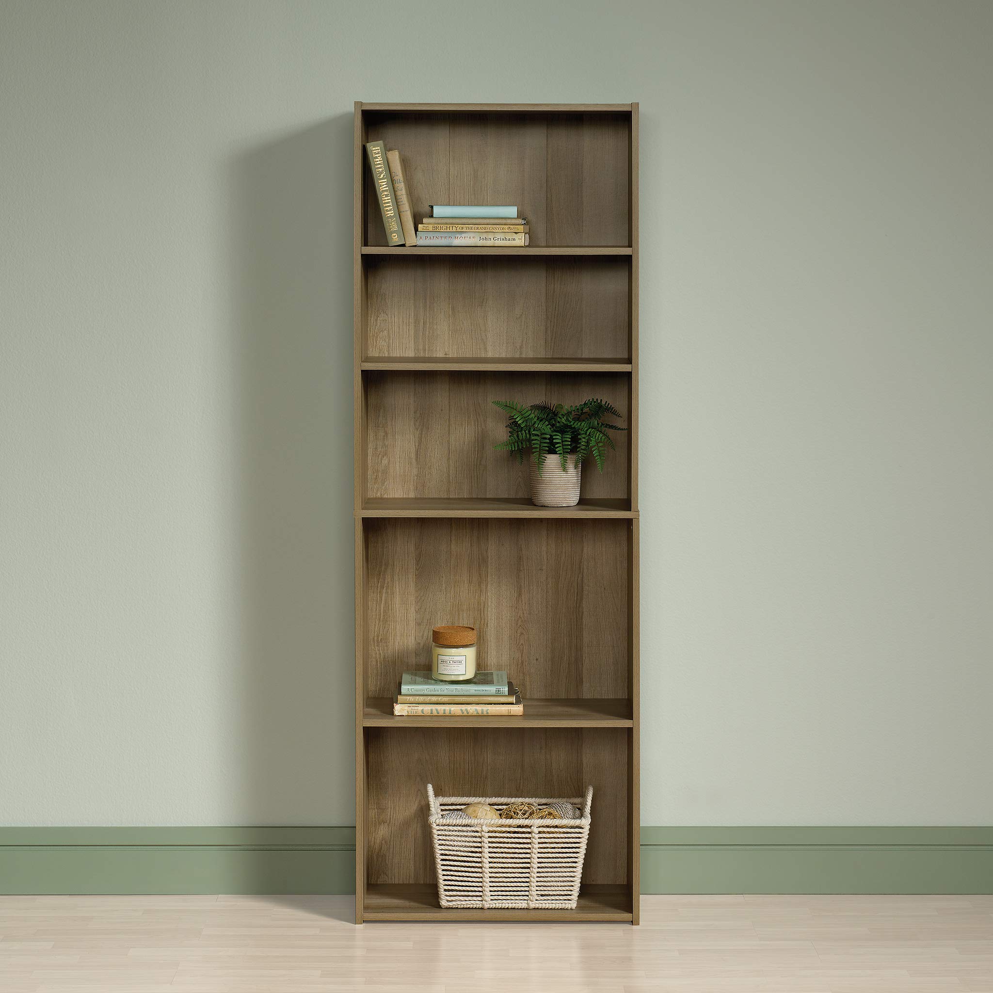 Beginnings 5 Bookcase/Book Shelf, L: 24.57" x W: 11.50" x H: 71.18"