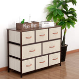 Extra Wide Organizer 8-Drawer Closet Shelves, Dressers Storage Chest