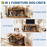 63" Extra Large Double Dog Crate with Removable Divider