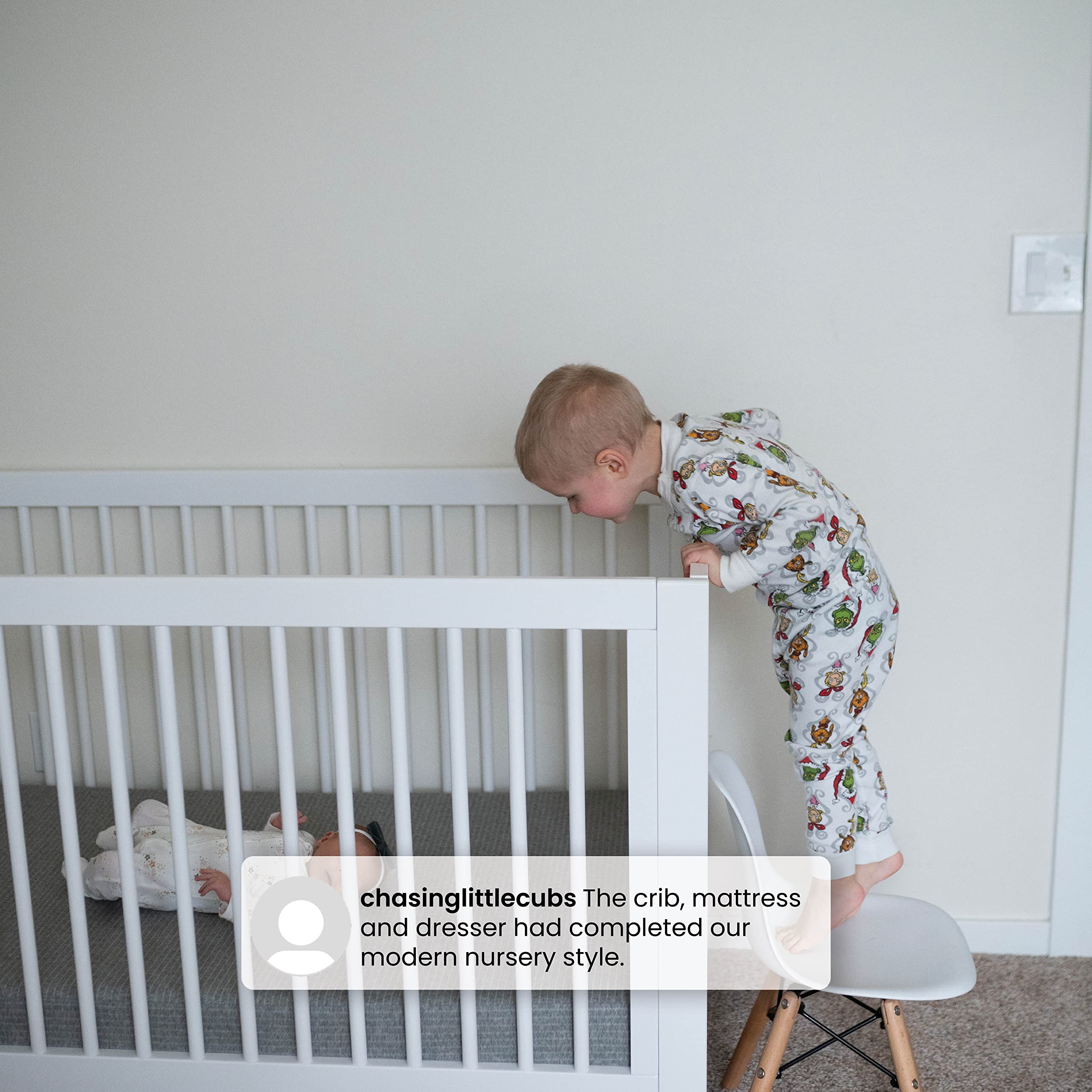 Charlie 6-in-1 Convertible Crib - Greenguard Gold Certified, Blush Pink
