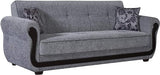 Empire Furniture USA Park Ave Collection Convertible Sofa Bed with Storage Space