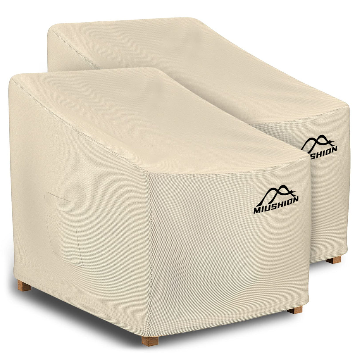 2 Pack Patio Chair Covers, 40" W x 40" D x 36" H Heavy Duty 600D Outdoor Deep Seat Lounge Club Chair Cover