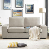 EEI-6377-IVO Visible Fabric Sofa, Ivory