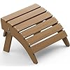 Folding Adirondack Ottoman, No-Assembly Footrest, Resistant  Footstool