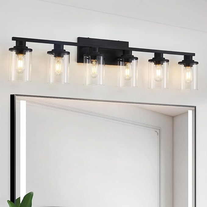 3 Light Black Bathroom Vanity Light, Modern Bathroom Light Fixtures