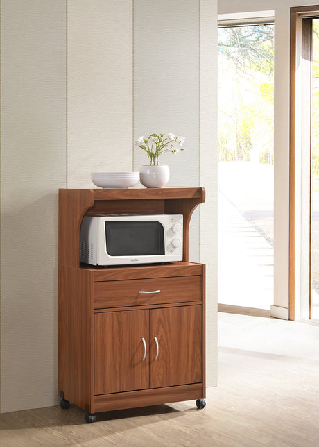 Microwave Kitchen Cart, Cherry