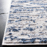 Amelia Collection Area Rug - 8' x 10', Grey & Navy, Modern Abstract Design