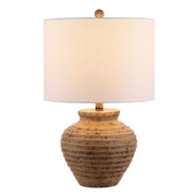 Kamryn Rustic Farmhouse Table Lamp 23-inch Brown with LED Bulb