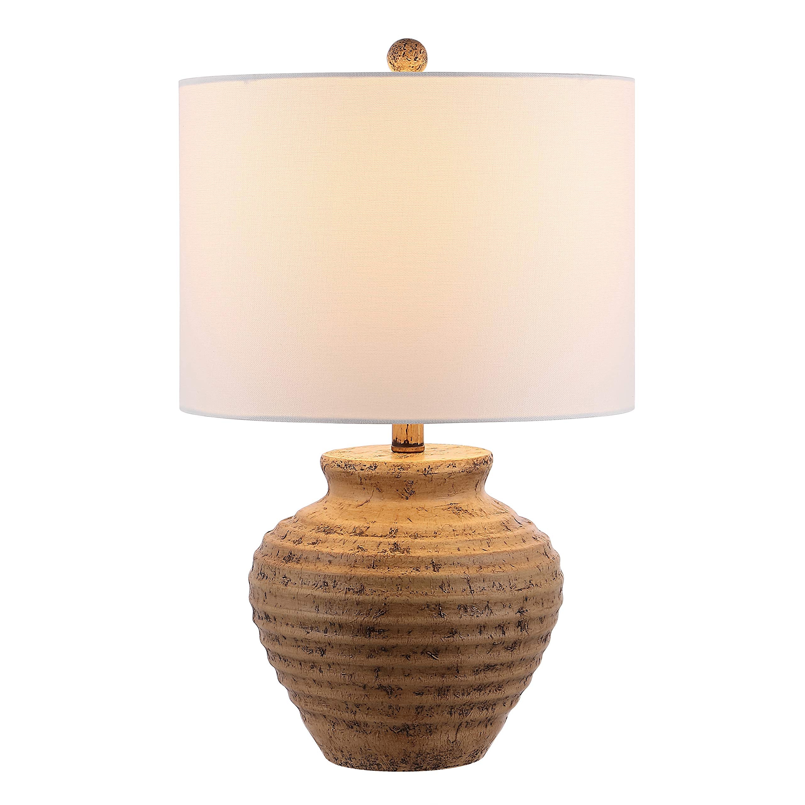 Kamryn Rustic Farmhouse Table Lamp 23-inch Brown with LED Bulb
