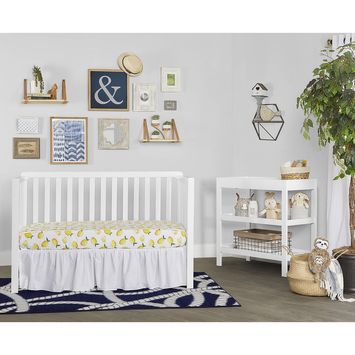 Ridgefield 5-in-1 Convertible Crib in White, Greenguard Gold Certified