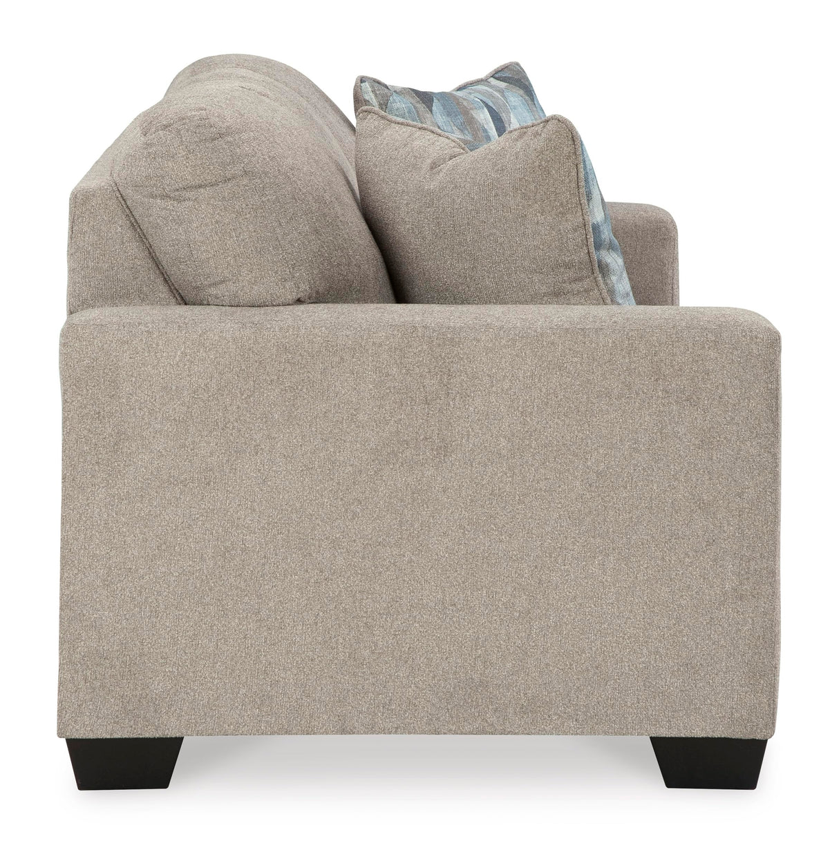 Signature Design by Ashley Deltona Contemporary 2-in-1 Sofa Sleeper with Folding Gel Memory Foam Mattress and 2 Accent Pillows, Queen, Beige