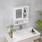 Bathroom Medicine Cabinet with Mirror, Wall-Mounted Bathroom Cabinet