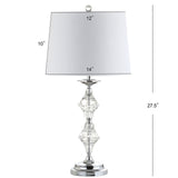 JYL2037A-SET2 Set of 2 Table Lamps Madison 27.5" Crystal LED Table Lamp