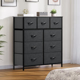 9 Drawers Dresser for Bedroom, Fabric Storage Tower for Living Room, Entryway