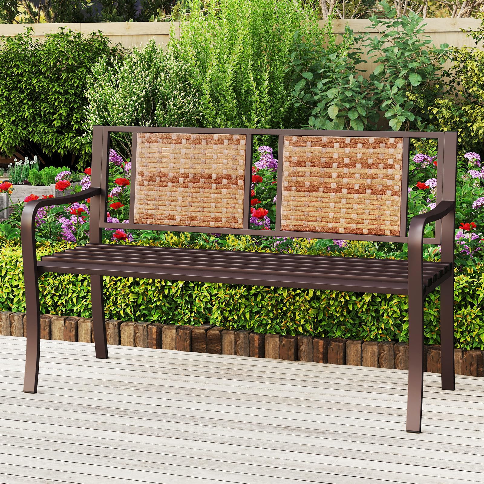 Metal Outdoor Park Bench