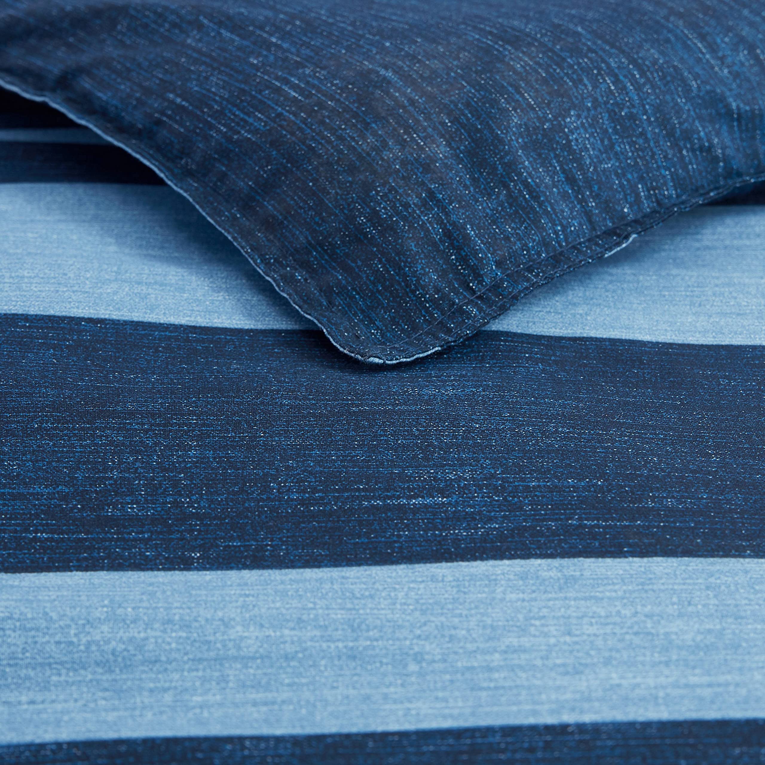 King Comforter Set - Reversible Cotton Bedding with Shams