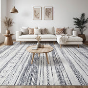 Tortania Area Rug Living Room Rugs - 6x9 Washable Large Soft Neutral Boho Moroccan Bohemian Farmhouse Rug Indoor Floor Carpet for Bedroom Under Dining Table Home Office Decor - Grey