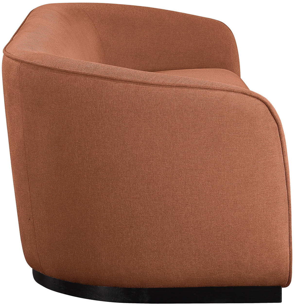 675Cognac-S Mylah Collection Modern | Contemporary Sofa with Soft Cognac Fabric