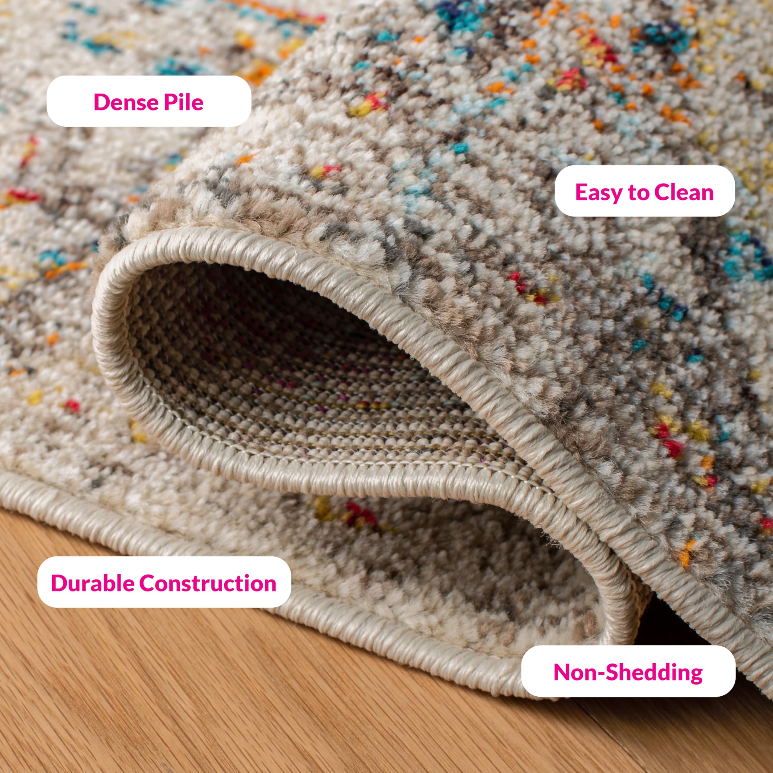 SAFAVIEH Madison Collection Area Rug - 10' x 14', Grey & Gold, Boho Distressed Medallion Design, Non-Shedding & Easy Care, Ideal for High Traffic Areas in Living Room, Bedroom (MAD474F)