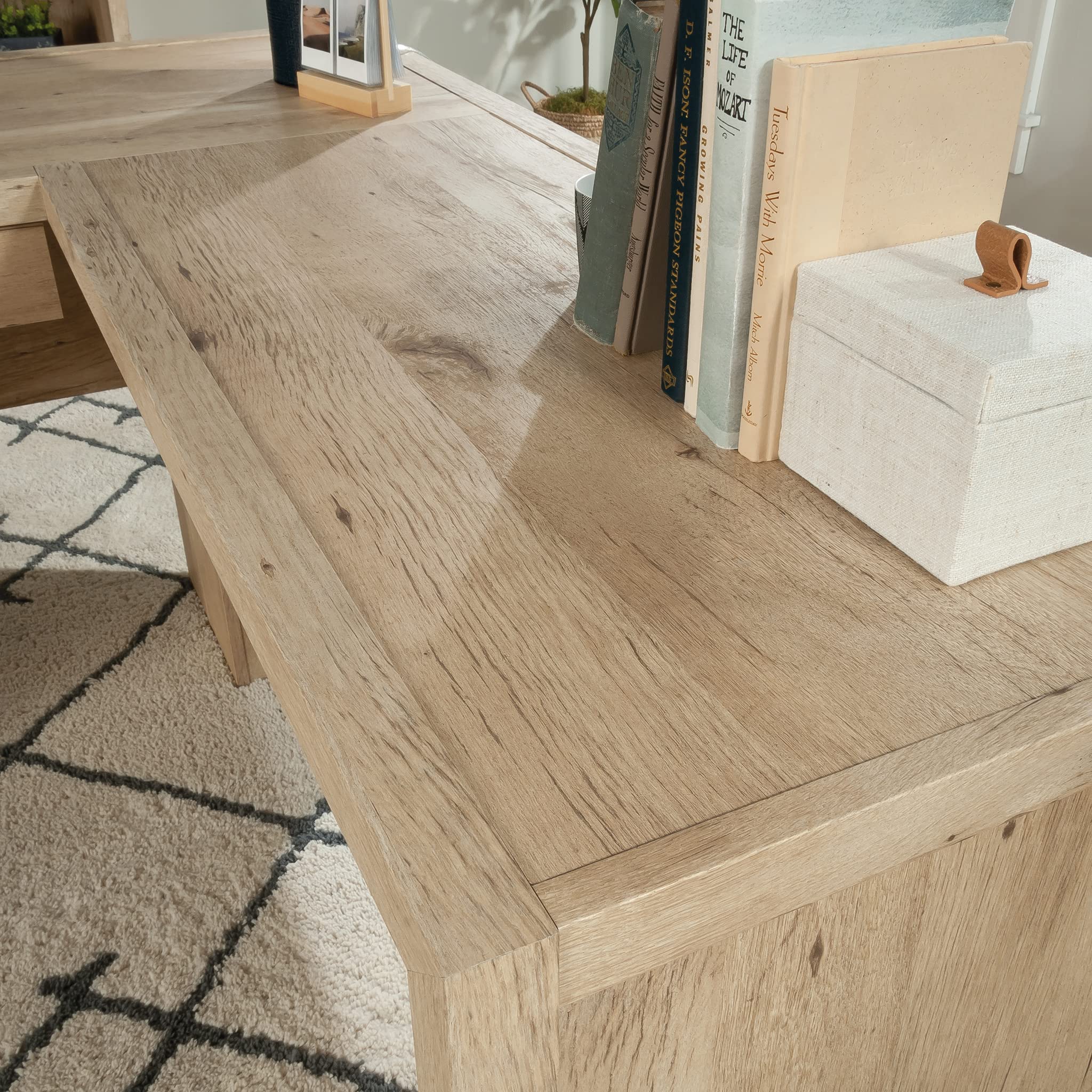 Pacific View L-Desk, L: 58.47" x W: 58.43" x H: 29.92"