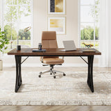 Dx31“W x 30“ H Executive Desk, Farmhouse Large Computer Home Office Desk