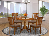 DLAV5-SBR-C 5 Piece Dinette Set for 4 Includes a Round Dining