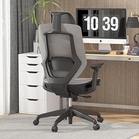 400LBS Heavy Duty Mesh Ergonomic Office Chair Height Adjustable Swivel Computer