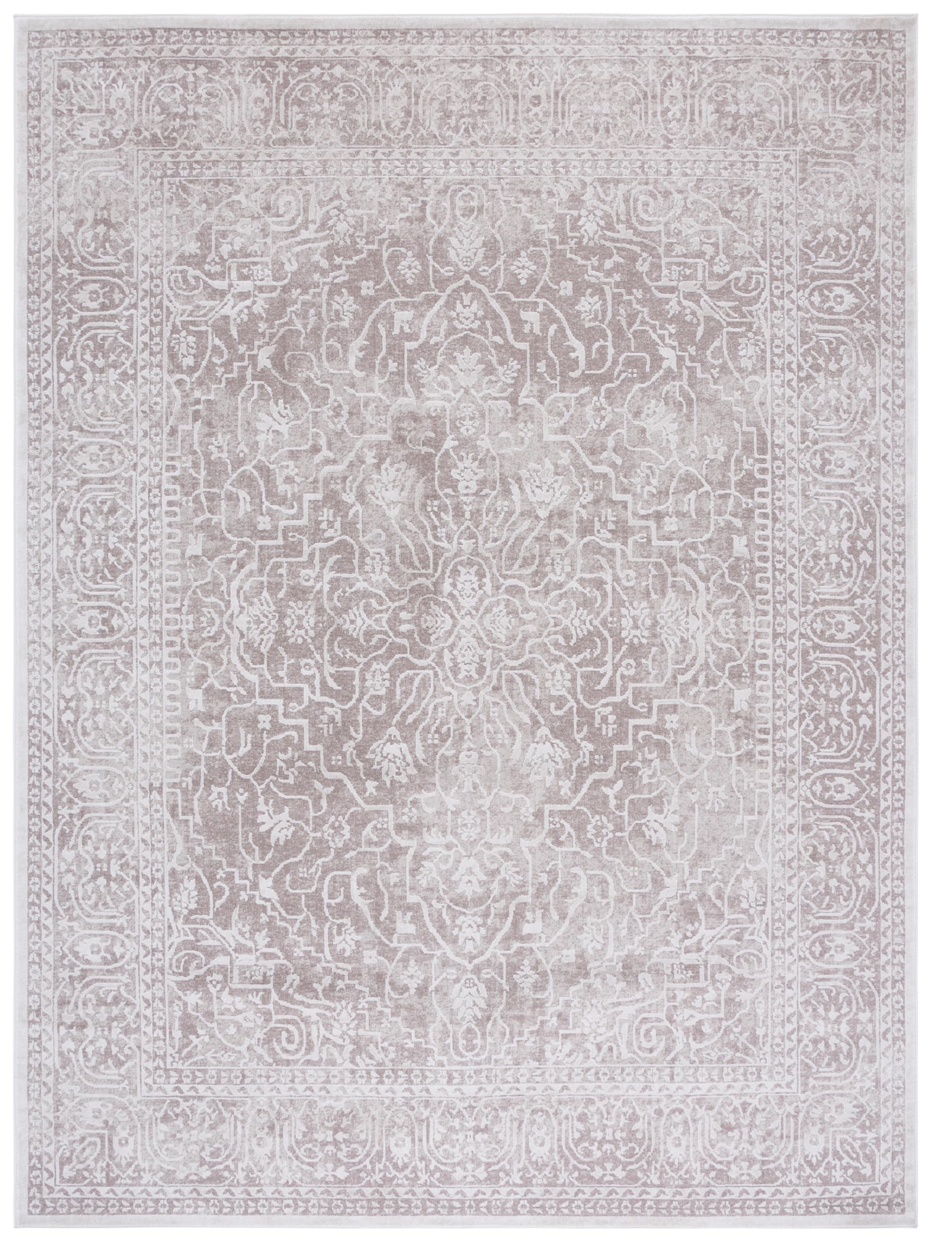 SAFAVIEH Area Rug 9x12 - Reflection Collection - Large - Beige & Cream, Non-Shedding & Easy Cleaning, Ideal for Living Room, Bedroom, Dining Space (RFT670A)