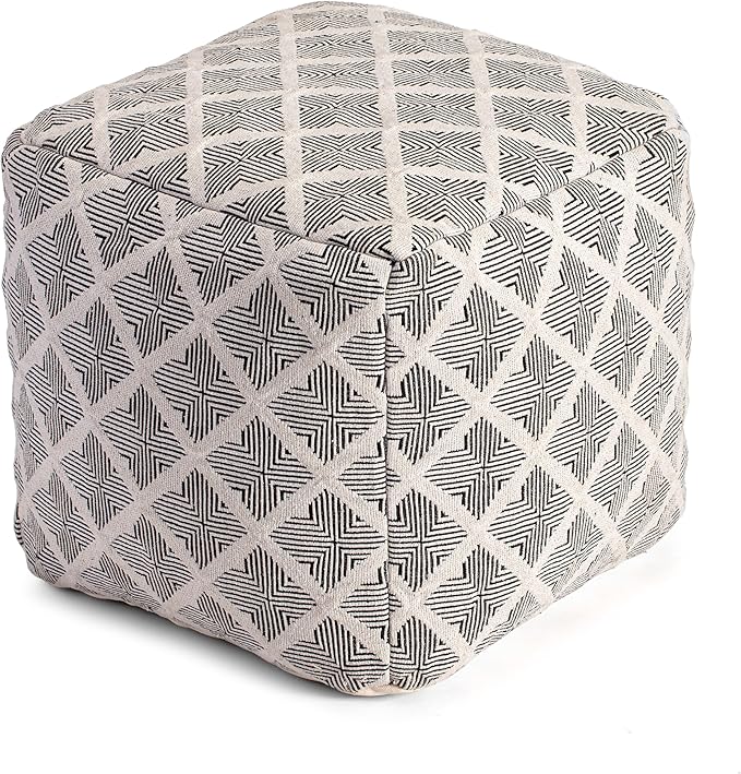 Handmade & Handcrafted Comfortable Home Décor Pouf Ottoman Footrest for Living Room